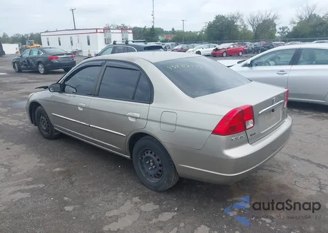 2003 Honda Civic Lx из США, поврежденный, VIN 2HGES16523H558541